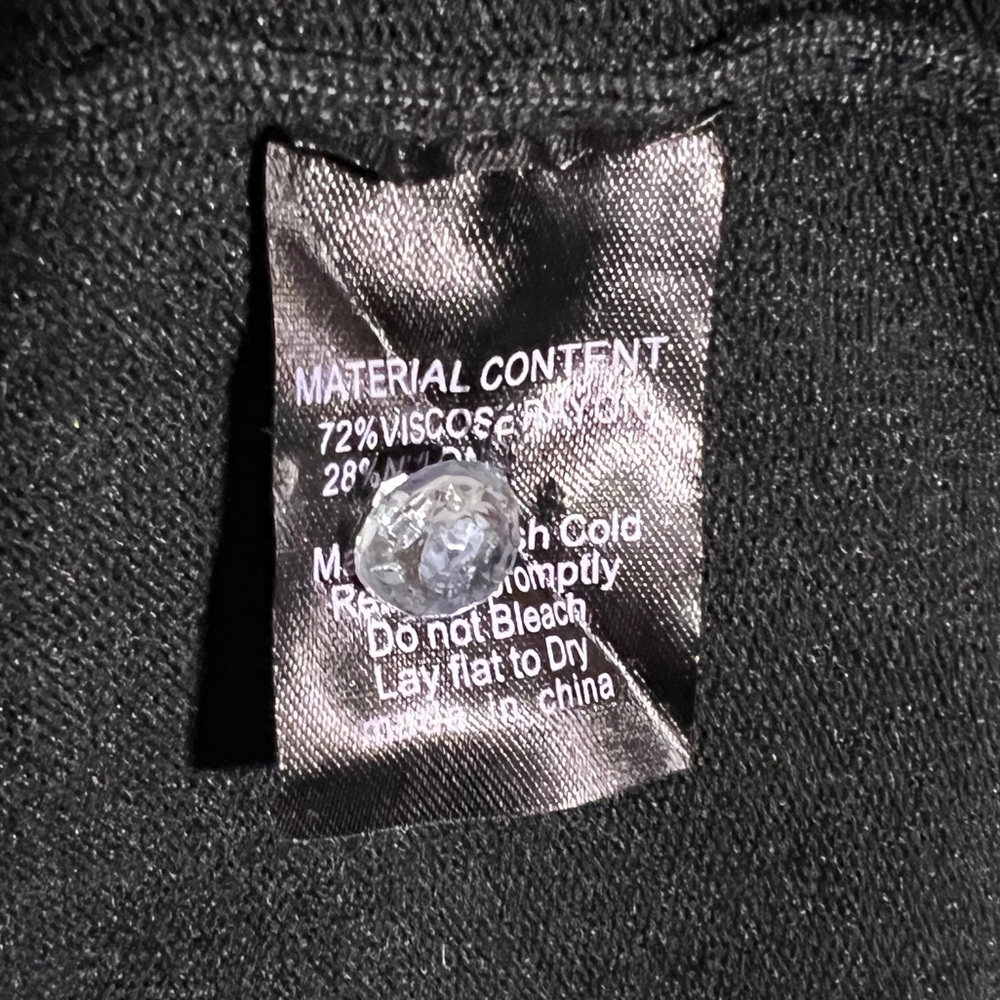 Sourpuss Black Form Fitting Cardigan with Aqua Starburst and Lace Sz XL NWT - Picture 7 of 10